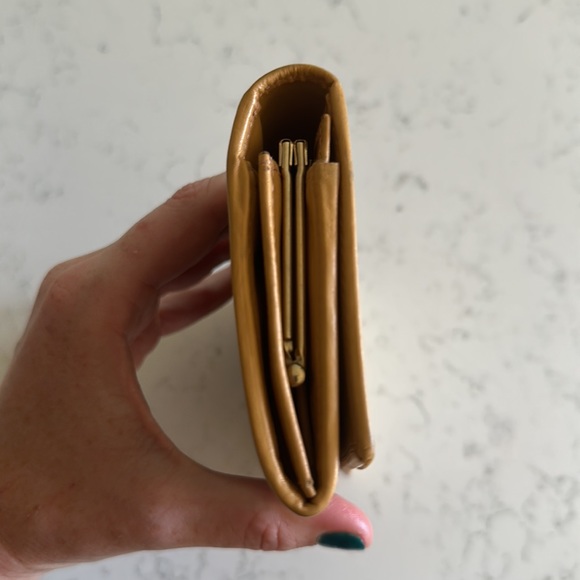 Celine Macadam Pattern Bi-Fold Long Wallet PVC & Leather Beige Tea Brown. - Picture 3 of 9